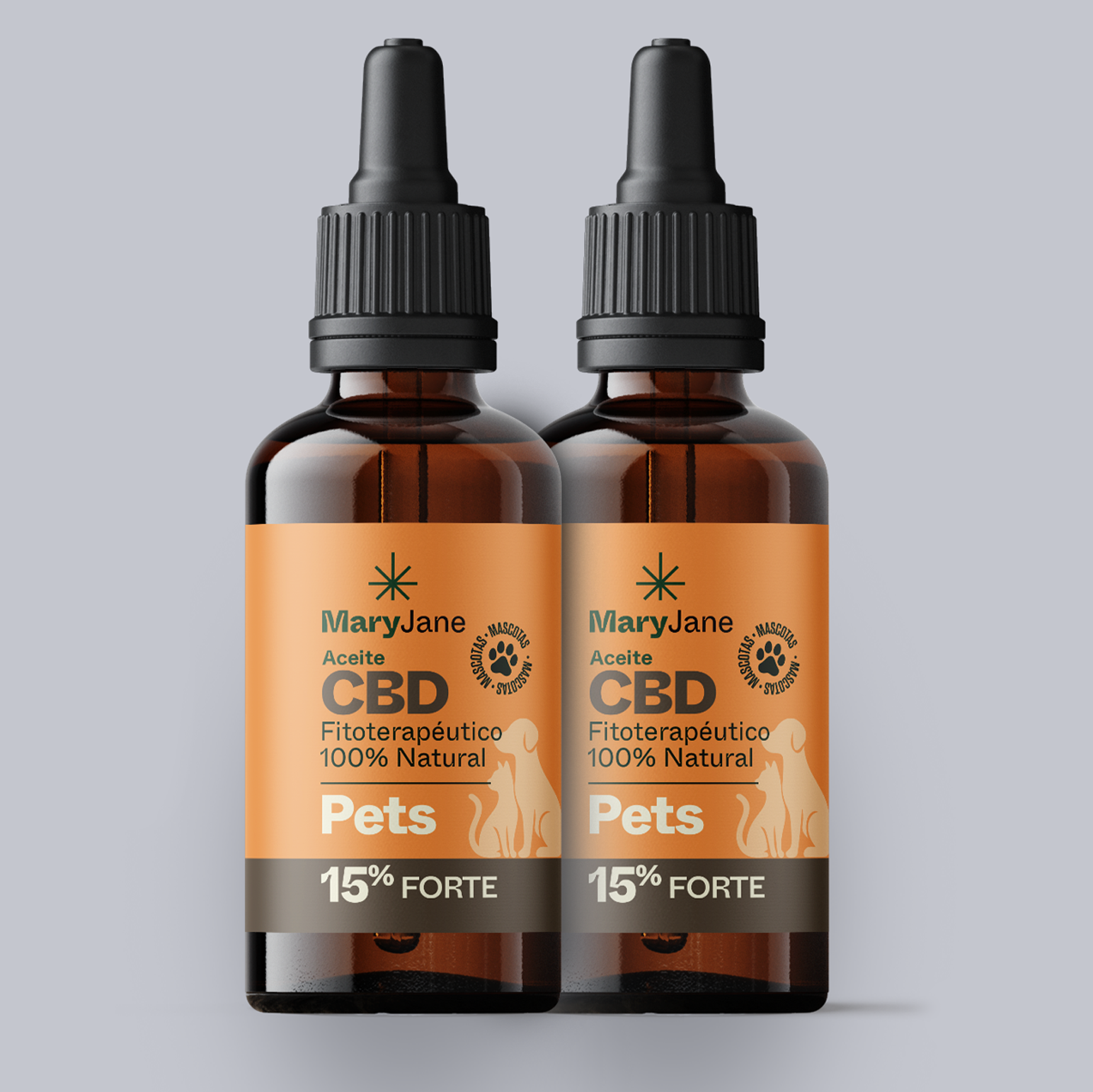 2 Aceites Mascotas 15ml Forte / 15% CBD (Oferta)