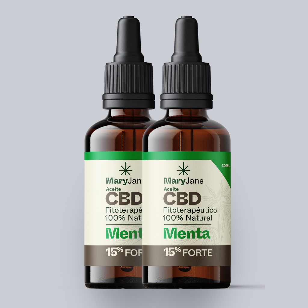 2 Aceites CBD 30ml Forte Sabor Menta / 15% CBD (Oferta)