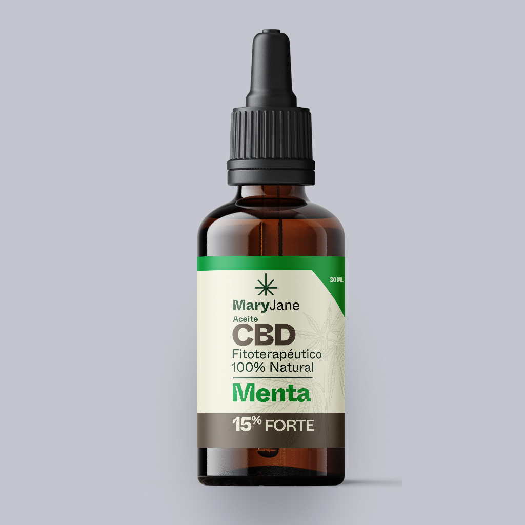 Aceite CBD 30Ml Forte Sabor Menta / 15% CBD